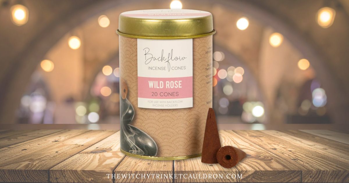 Wild Rose Backflow Incense Cones— 20 Jumbo Cones