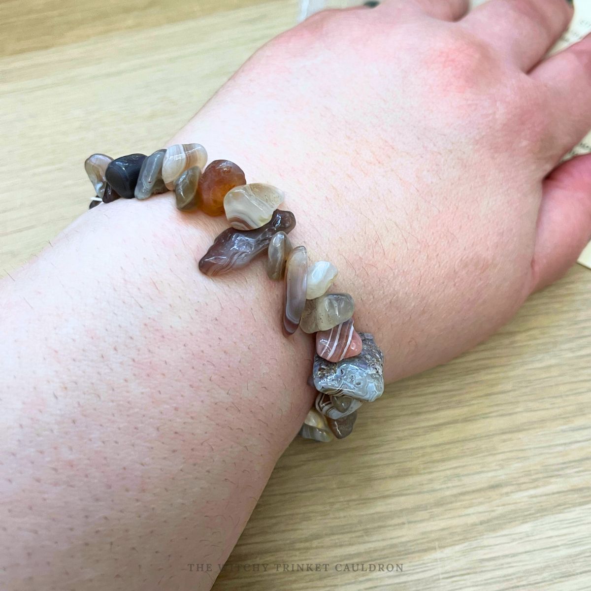 Chunky Persian Agate Chip Bracelet—Crystal Energy Jewellery - Image 4