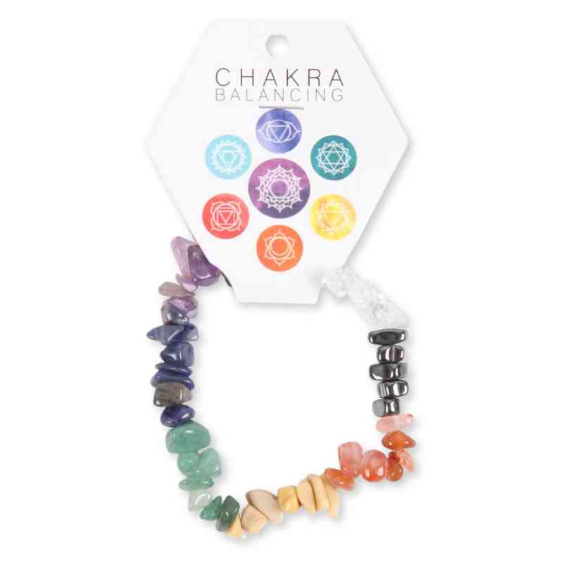 Seven Chakra Crystal Chip Bracelet - Image 4