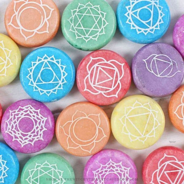 Chakra Meditation Stones—Marble Chakra Talismans