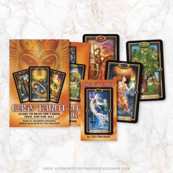Beginner Tarot Cards—Tarot Handbook & Gilded Tarot Deck