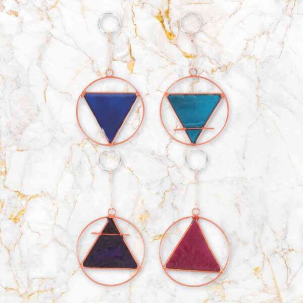 Four Elements Suncatchers—Air, Earth, Fire & Water