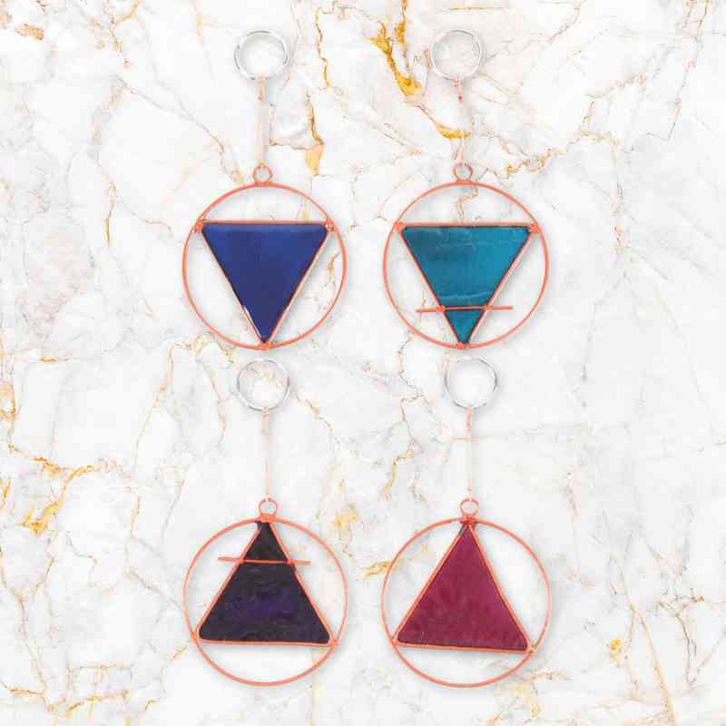 Four Elements Suncatchers—Air, Earth, Fire & Water