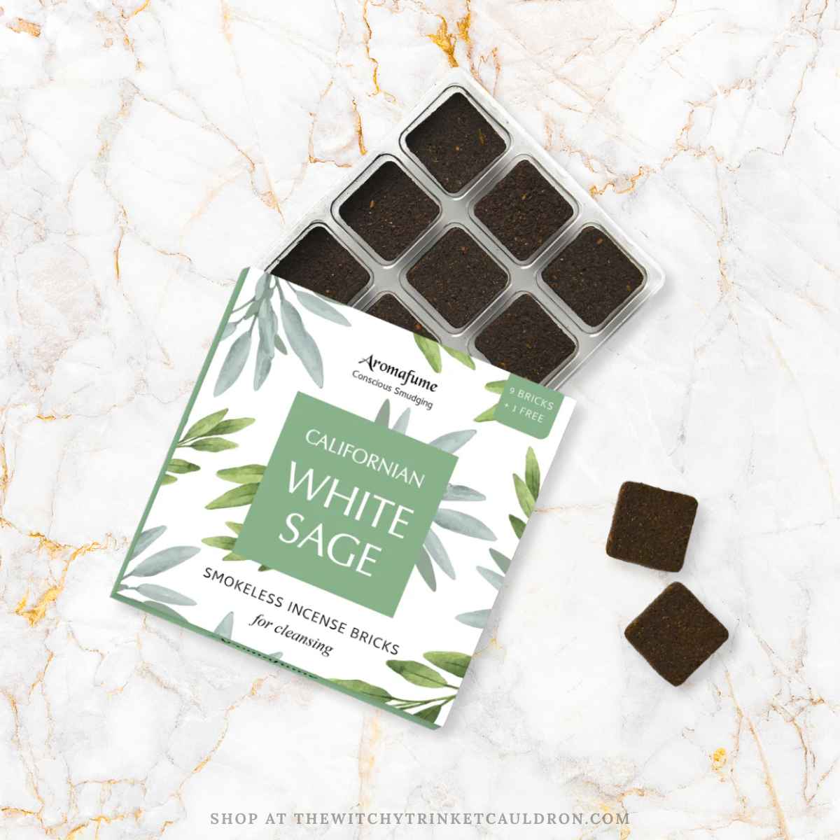 California White Sage Smokeless Incense Bricks