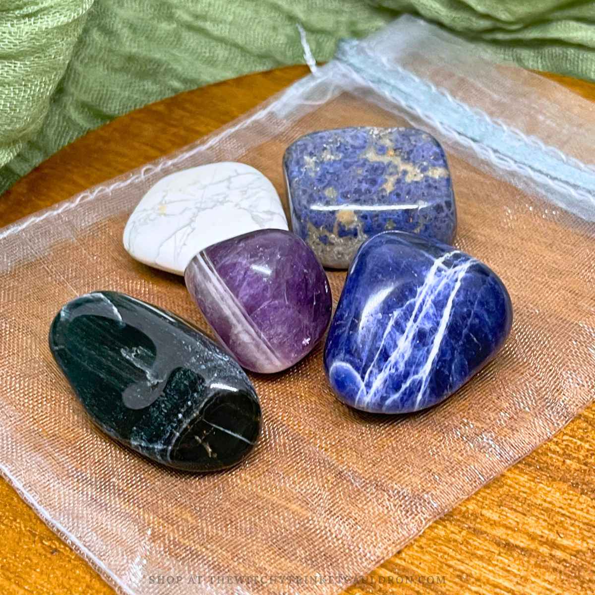Air Element Crystals—5 Crystal Tumbles for Clarity & Communication - Image 3