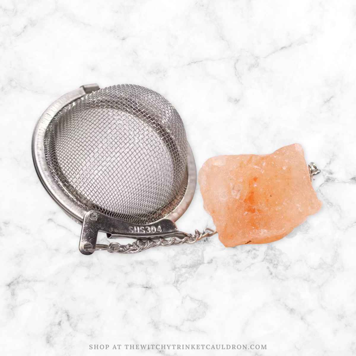 Carnelian Crystal Tea Strainer - Image 2