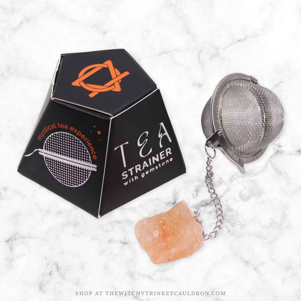 Carnelian Crystal Tea Strainer