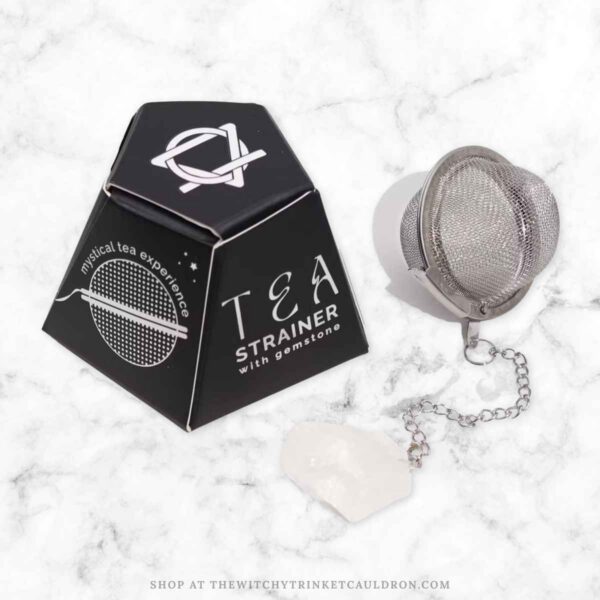 Clear Quartz Crystal Tea Strainer