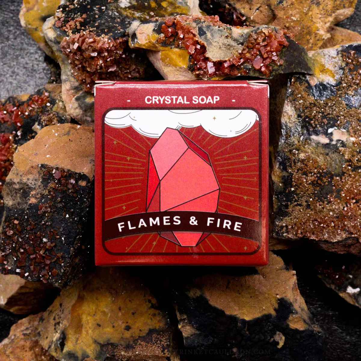 Fire Element Crystal Soap—Surprise Crystal Inside - Image 2