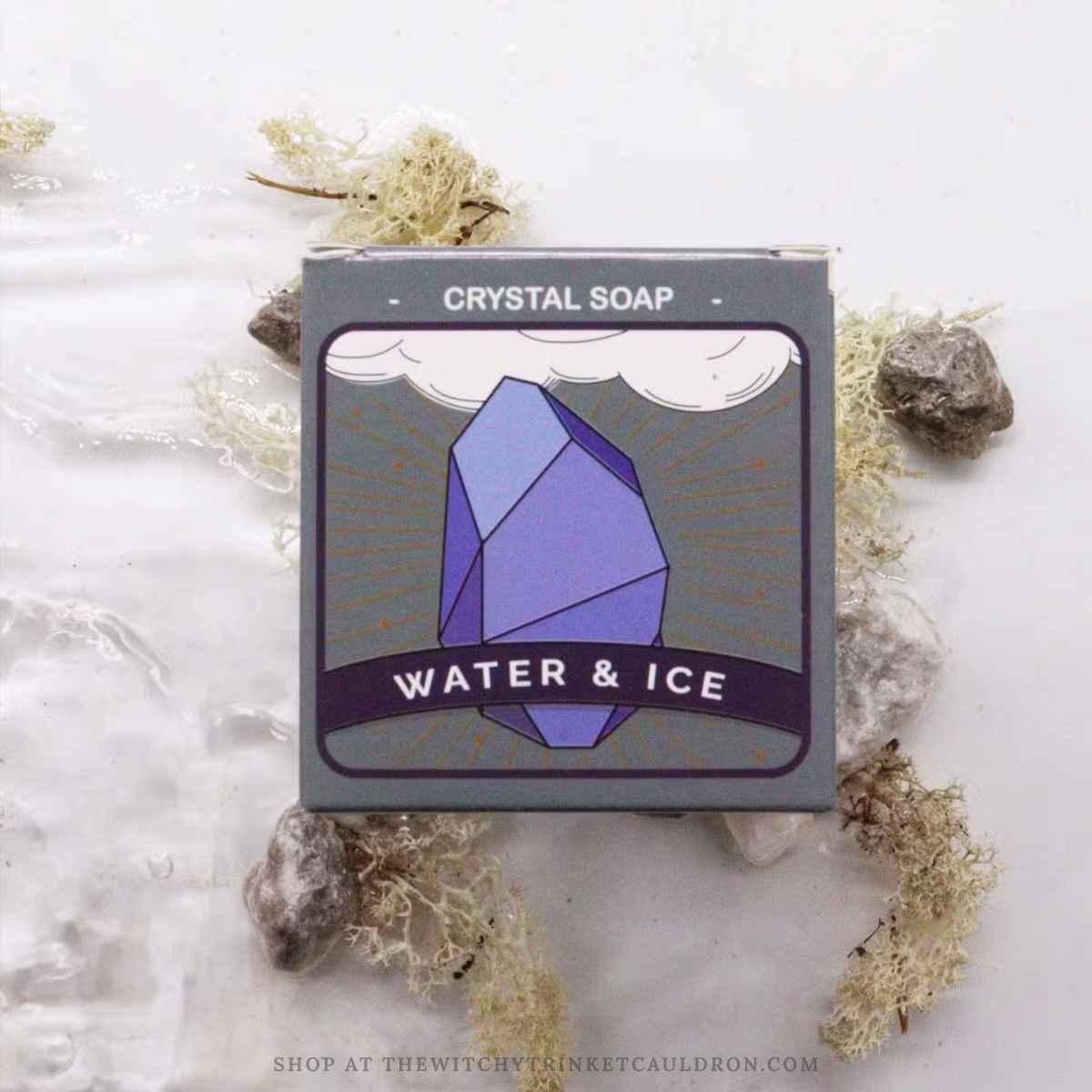 Water Element Crystal Soap—Surprise Crystal Inside - Image 2