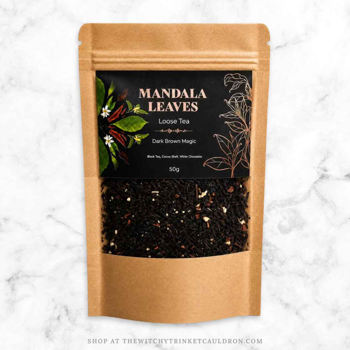 Dark Brown Magic Tea Blend—Loose Leaf Flavoured Tea - Image 3
