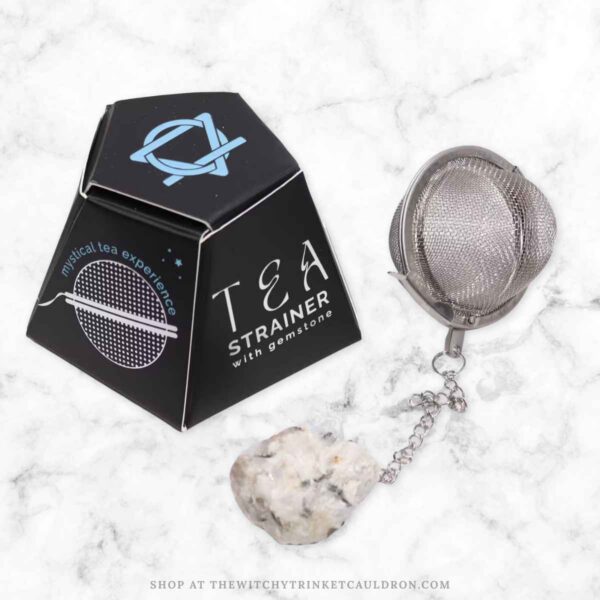 Rainbow Moonstone Crystal Tea Strainer